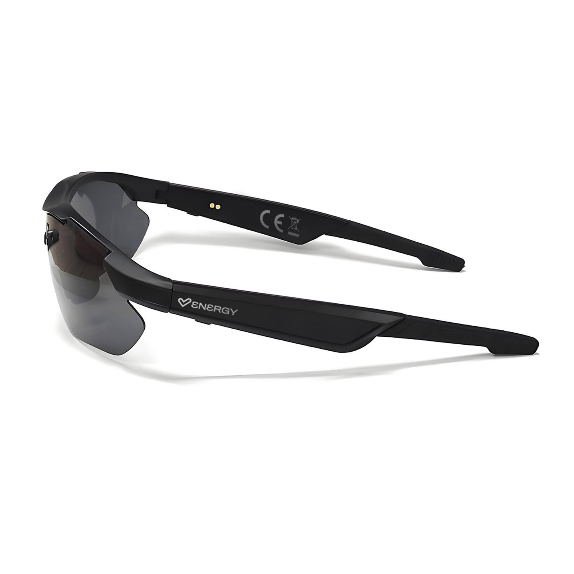 Energy Sistem TrackVibe Music Sunglasses - Sport-Sonnenbrille mit Sound (Gläser mit UV400+ Schutz, integriertes Mikrofon, IPX5-zertifiziert, taktische Steuerung, 5 Stunden Akkulaufzeit)