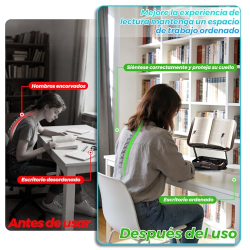 Support à livres en bois Joyzan pliable et pivotant à 360° - 3