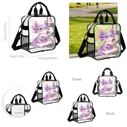 Sac à dos transparent robuste et grand sac à livres imperméable collège - 4