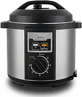 Panela de Pressão Mecanica, 6L, Inox/Preto, 110V, Midea