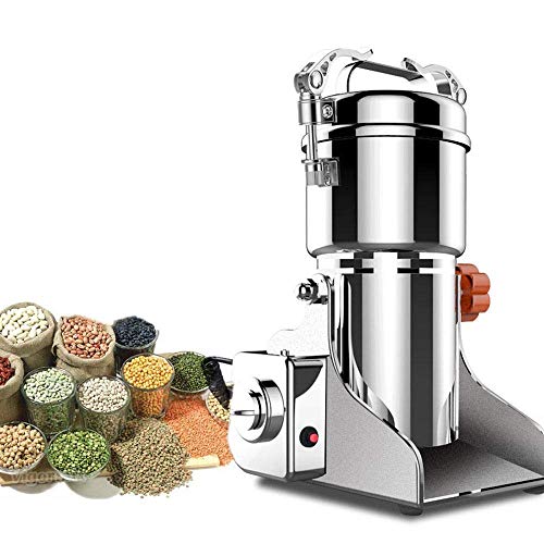 Molinillo de granos eléctrico, pulverizador de 300 G, máquina de polvo de molino de 1680 W, malla de acero inoxidable 50-300, tipo oscilante para cocina, hierbas, especias, pimienta, molinillo de café