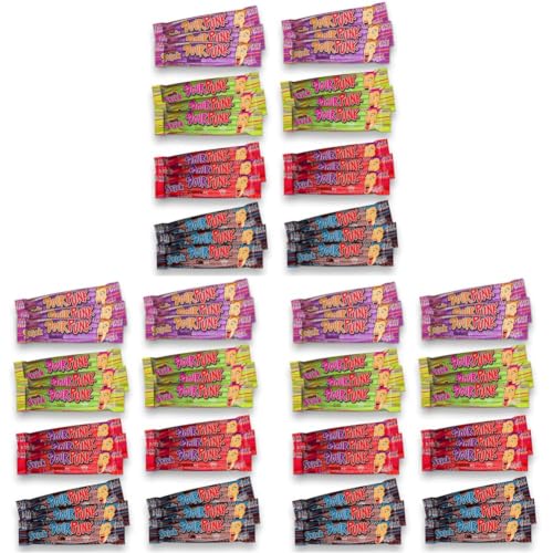 Image of Sour Punk Mix Chewy Candy Jelly Sticks 40g X 24Pcs (Strawberry, Apple, blueberry & Cola) (Pack of 3)