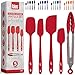 Kaluns Silicone Spatula Set, 4 Rubber Spatulas 600°F Heat Resistant, Nonstick Seamless Design with Stainless Steel Core, Dishwasher Safe, BPA free, Bonus Tongs Included