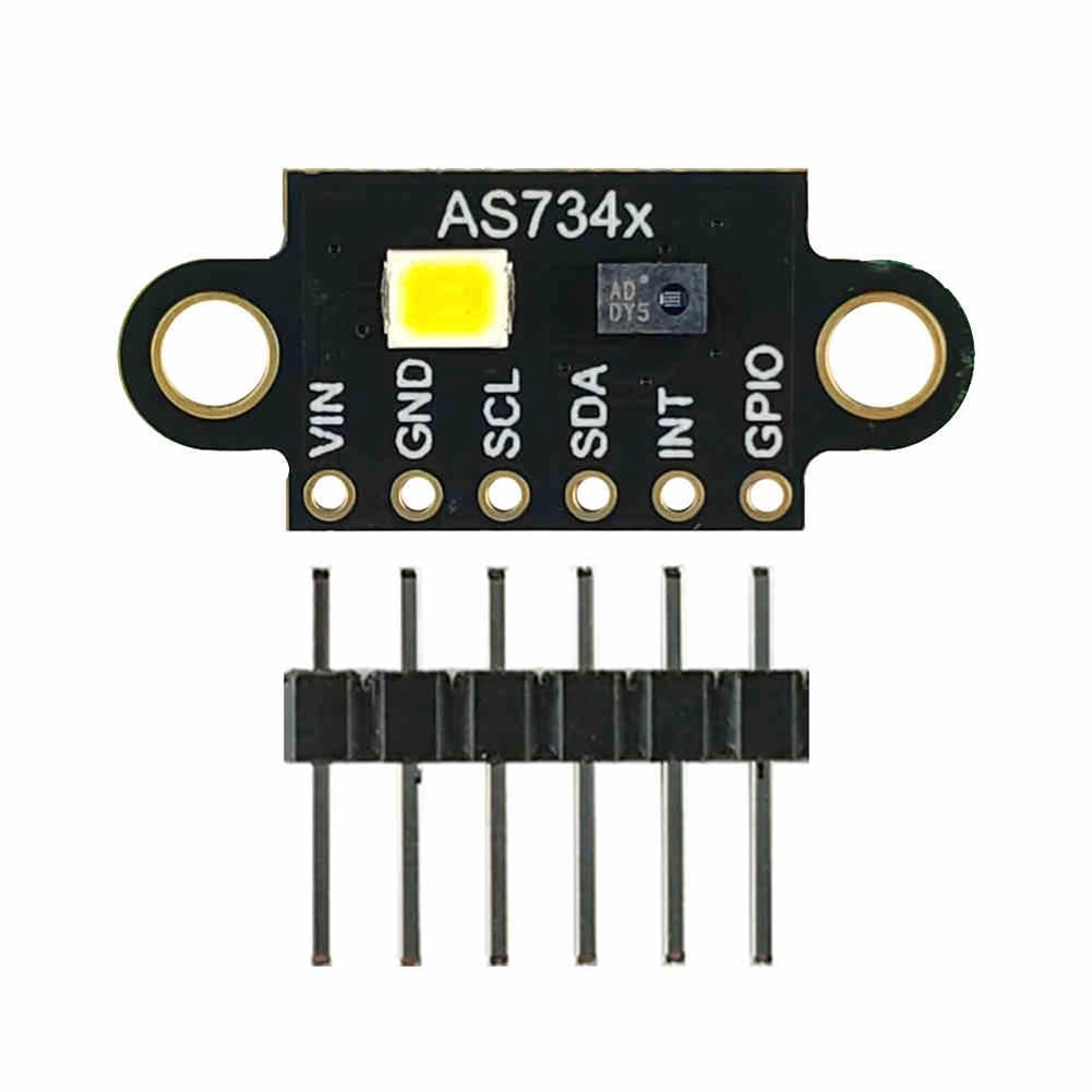 Ctrlzs As7341-V1 Visible Infrared Color Spectrometer Sensor Module Color Temperature Illuminance Color Measurement Detection