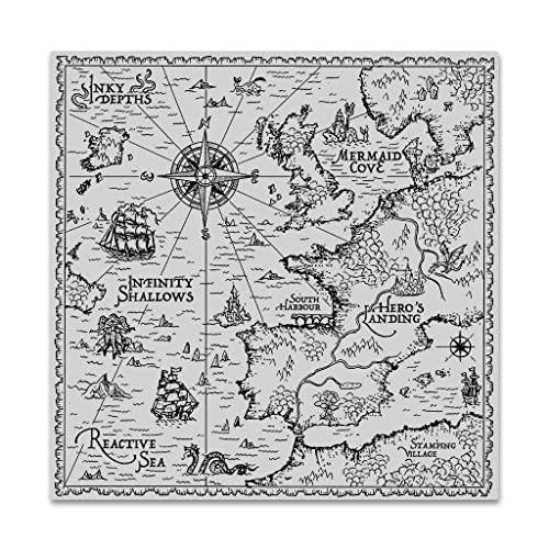 Hero Arts CG884 Bold Print, Antique Hero Map