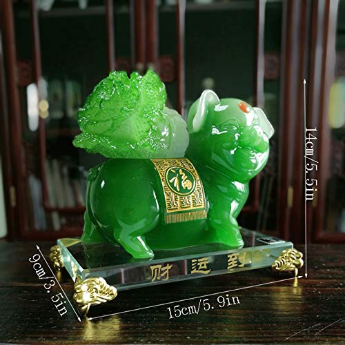 Décorations intérieures de voiture cochon du zodiaque avec base