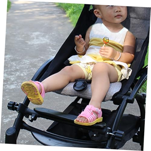 Pédale de repose-pied réglable pour poussette - Support universel noir - 6