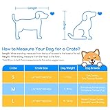 Nobleza Dog Crate Cage, 24in Folding Metal Puppy Small Dogs Cage with 2 Doors, Durable Pet Dog Car Crate with Carrier Handle, Chew Resistant Plastic Base Tray for Puppy Training, Black - Image 5