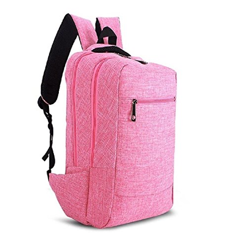 ACPBAGS CY607 Good Linen Material 15.6inch Bag Backpack School Bag Outdoor Mountaineering Bag (Pink)