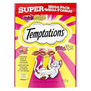 TEMPTATIONS Mix-Ups Cat Treats Beef, Chicken, Turkey 350g Pouch