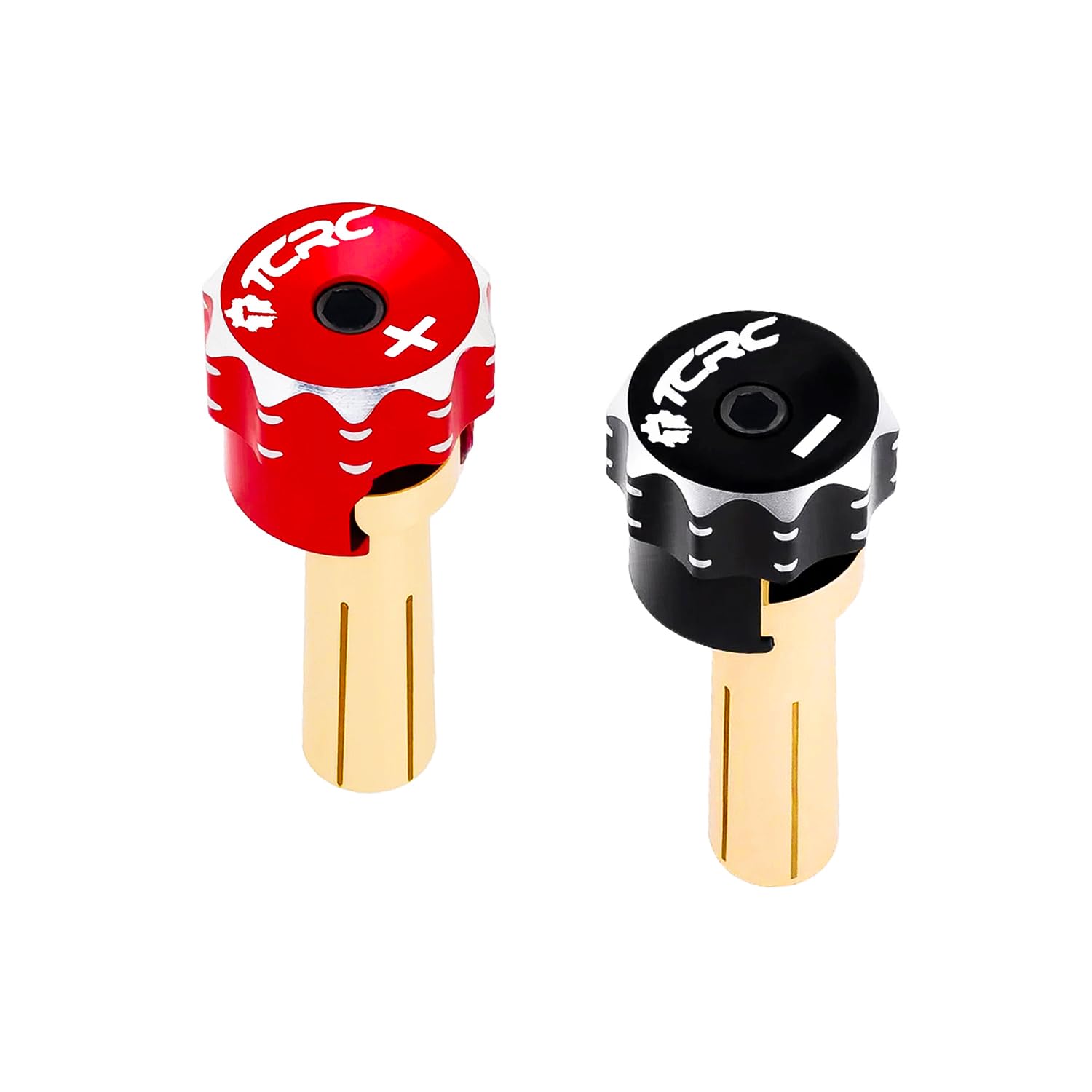 2PCS Aluminum Heatsink 5mm Bullet Plug Connectors for Li-Po and Li-HV Hardcase Power (Red + Black)