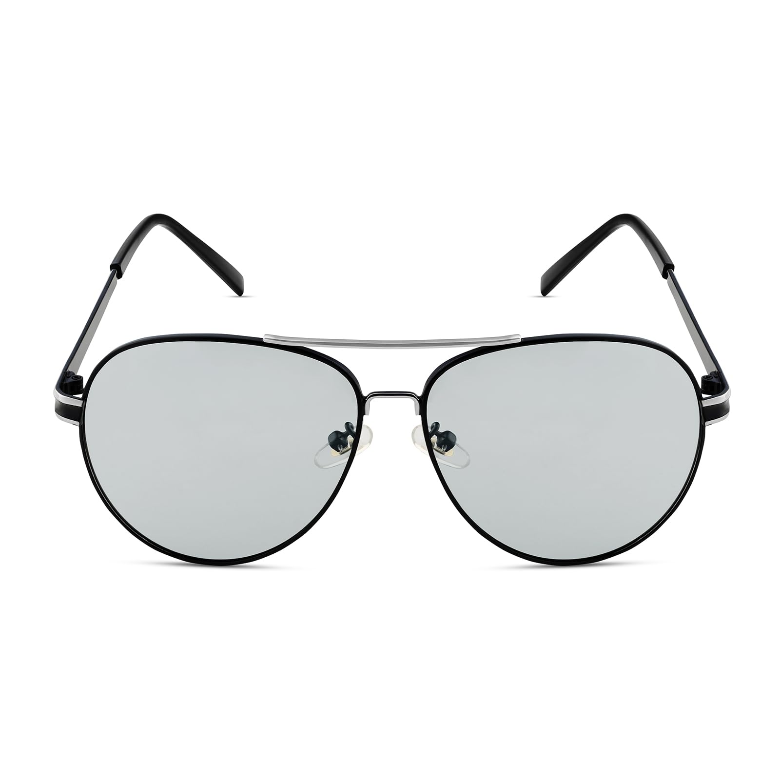 joker & witch Joker and Witch Top Gun Colour Changing Lens and Black Frame Sunglasses with Silver Accents-picture-33