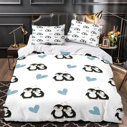 Housse de couette plumes de paon 220x240cm en microfibre de qualité supérieure pour lit king