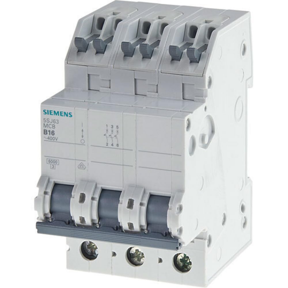 Disjoncteur Siemens 5SJ63166KS 3 pôles 16 A