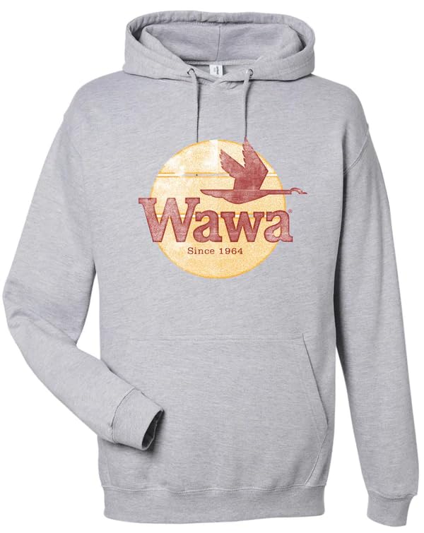 Wawa Vintage Pullover Hoodie (US, Alpha,Regular) Gunmetal Grey
