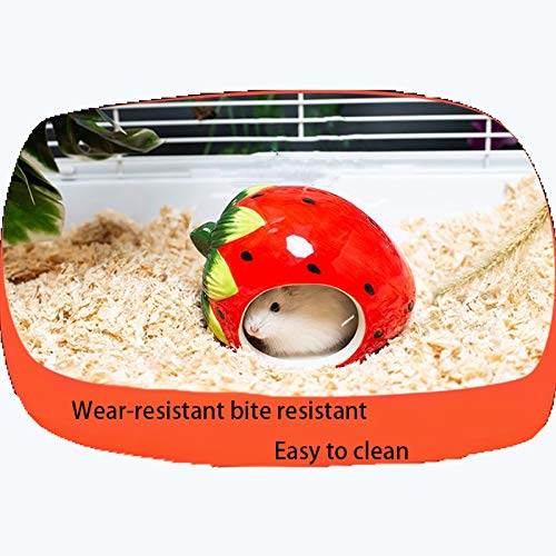 Gutongyuan Small Animal Hideout Ceramic Hamster House Chinchilla Mini Hut Cave Cage Accessories For Dwarf Hamsters Gerbils And Hedgehog thumb #2