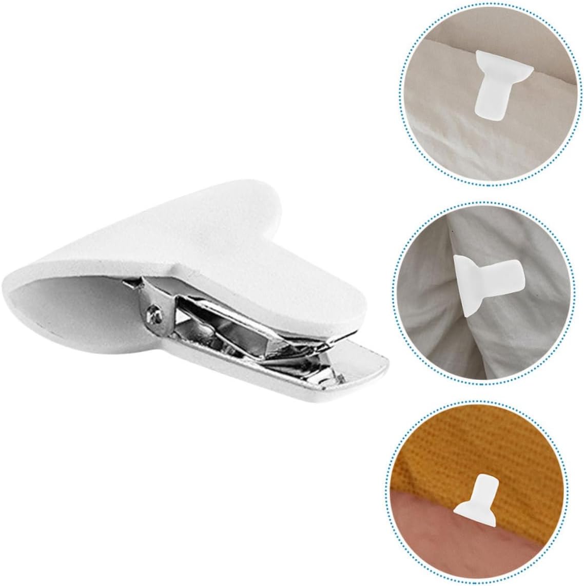 MAGICLULU 60pcs Quilt Padded Clips Duvet Snaps to Hold Comforter Bed Clips Fasteners Nonslip Blanket Fasteners