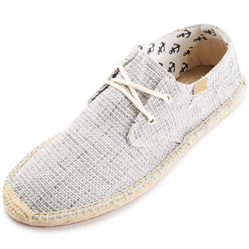 Zapatos de alpargata planos Alexis Leroy para un estilo casual de verano con cordones de hombre