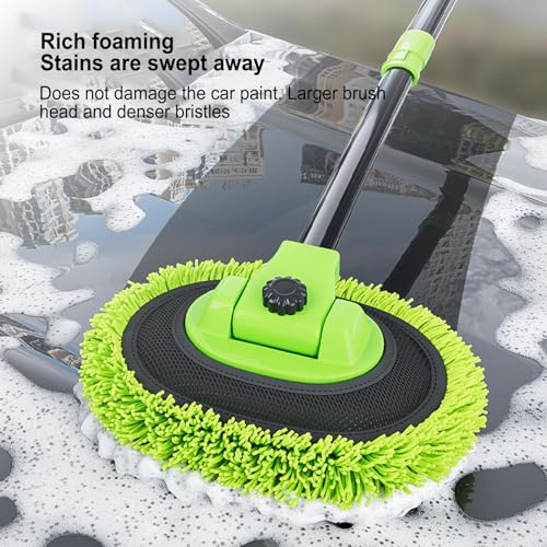 Brusque de lavage de voiture outils de nettoyage auto avec manche - 4
