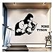 Mike Tyson Sala de pared Boxeo decorativo Lucha Deporte Extraíble Etiqueta de la pared Art Decal Boy Room Decor Mural Poster 57x89cm
