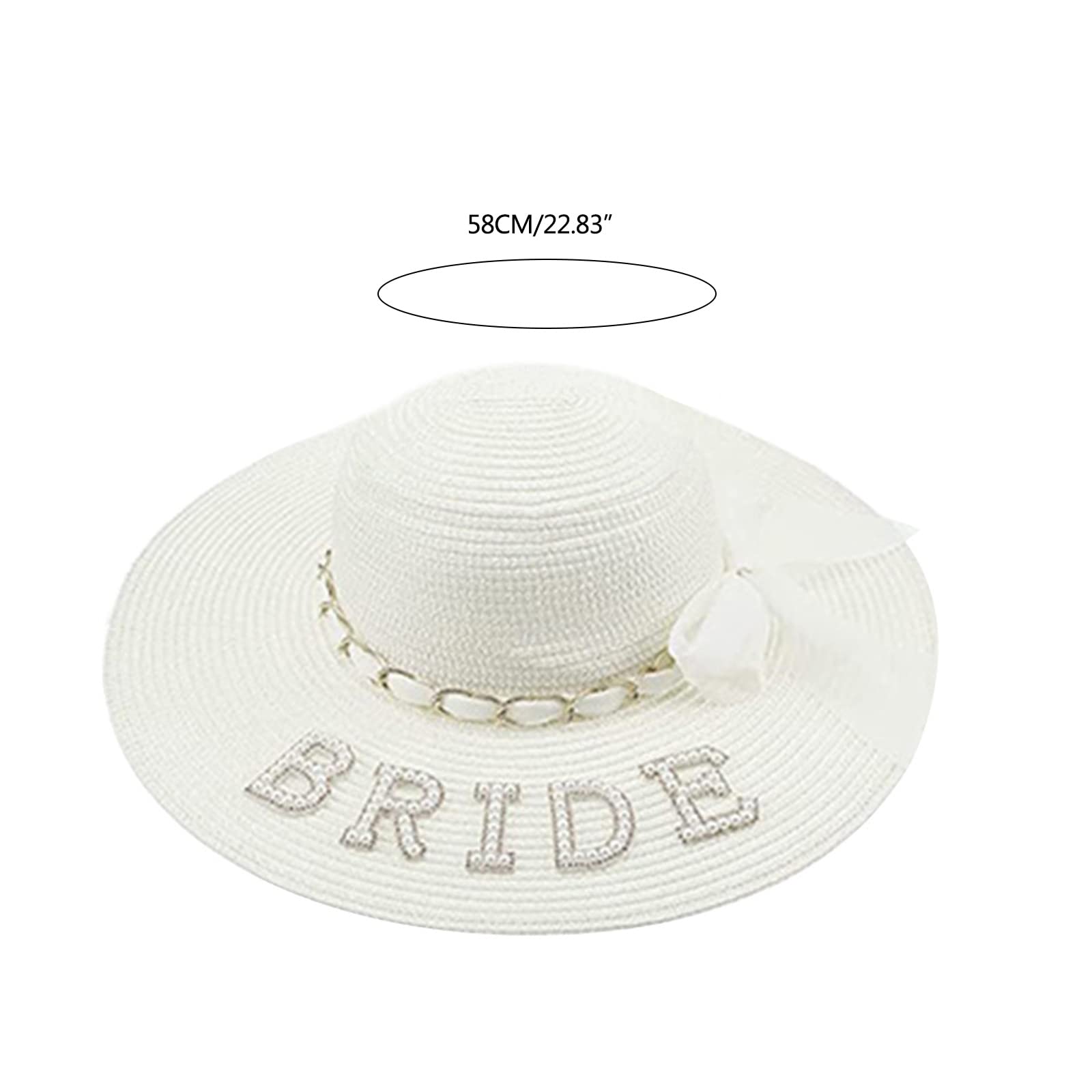 Ensemble de sac à chapeau de paille pour enterrement de vie de jeune fille, enterrement de vie de jeune fille, fiançailles, enterrement de vie de jeune fille, cadeau pour enterrement de vie de