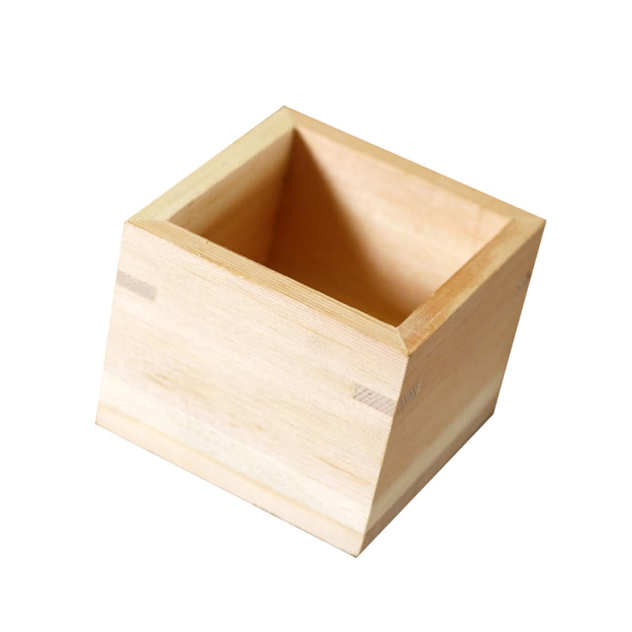 AUTSUPPL 1pc Japanese Masu Sake Cup Square Traditional Sake Drinking Utensil Holder Box