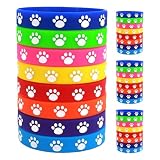 Cabilock 32 Piezas Pulsera Color Aleatorio de Silicona Huella de de, Resistente y Cómoda, Adecuado para Fiestas de Cumpleaños y Temáticos de