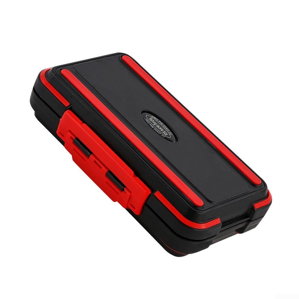 30 Compartment Fishing Tackle Box ABS Waterproof Storage(black)