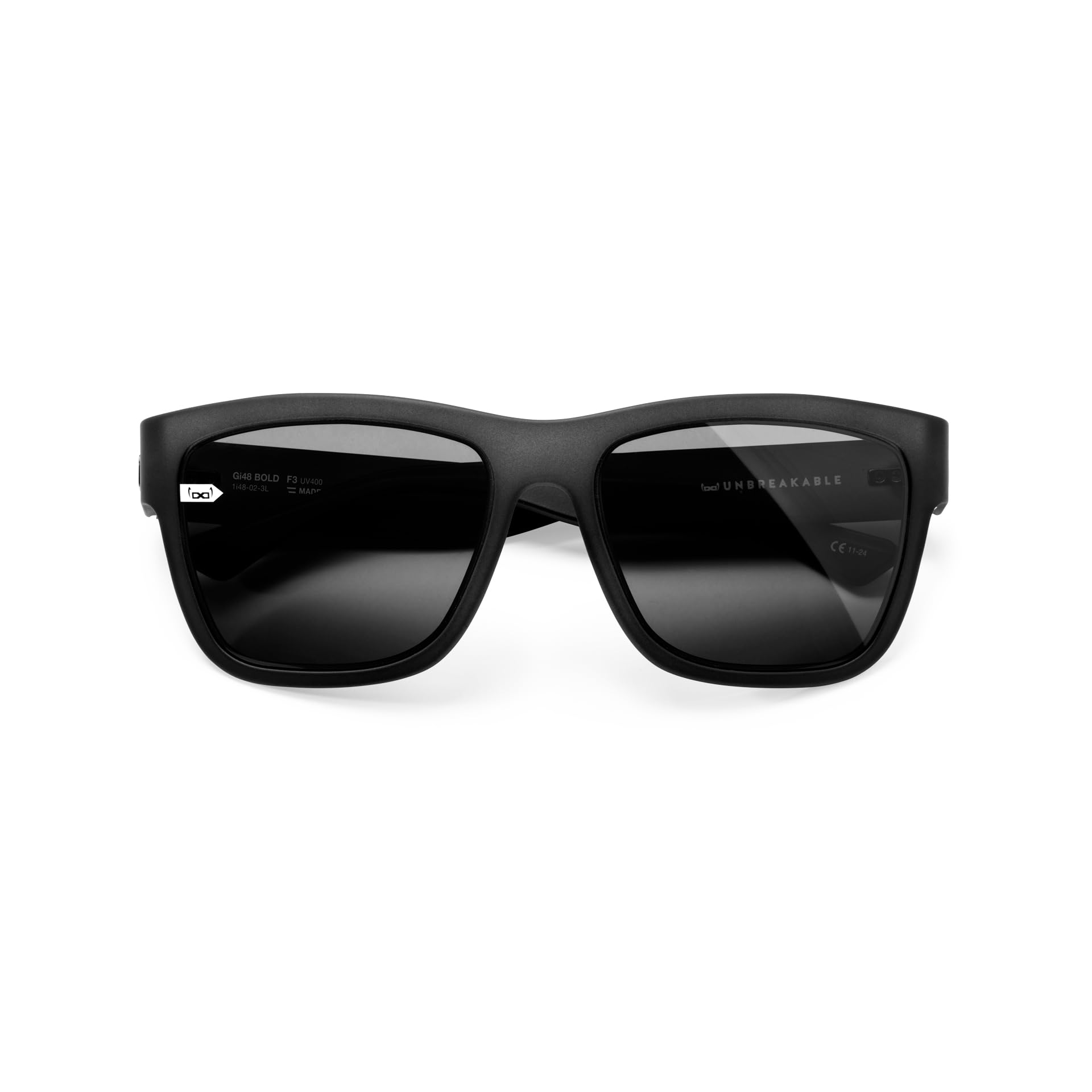 Gi48 Bold grey in grey | Unzerbrechliche Sonnenbrille, extrem robust & federleicht, kontrastreiche Sicht, anpassbare Bügel, rutschfester Sitz, Sportbrille, UV400-Schutz, Unisex, Made in Austria