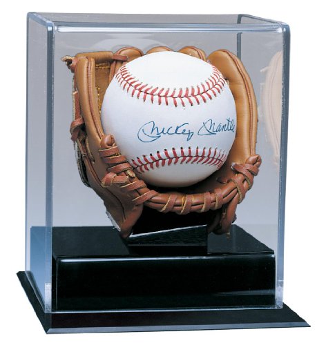 MLB Caseworks Soft Brown Glove Baseball Display