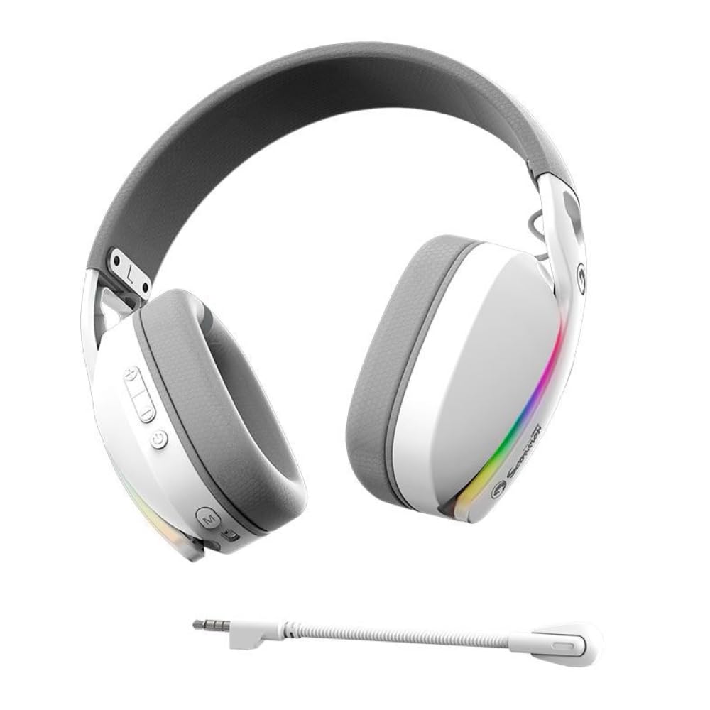 Cuffie da gioco | MARVO | Pulz 70W HG9086W | Wireless, RGB, driver da 40 mm, connettività Tri-Mode | Bianco | HG9086W-WH