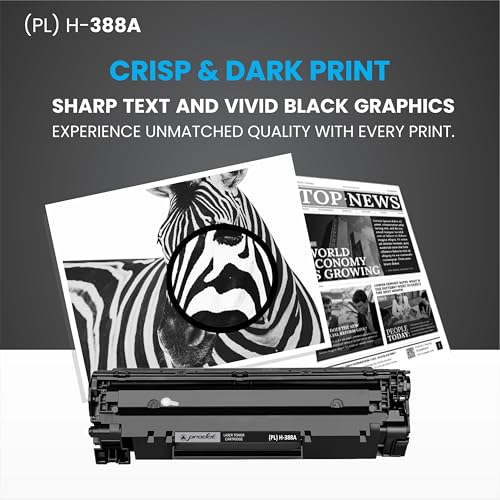 Image of ProDot 388 Toner Cartridge Replaces HP CC388A Compatible with HP Laserjet P1007 /P1008 /P1106 /P1108 /M1136 MFP /1213nf MFP /1216n I 1500 Page Yield I 1 Year Warranty (1 PC)