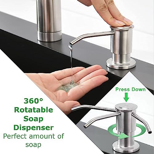 GUSTO Acciaio Inox Dispenser Dosatore di Sapone
