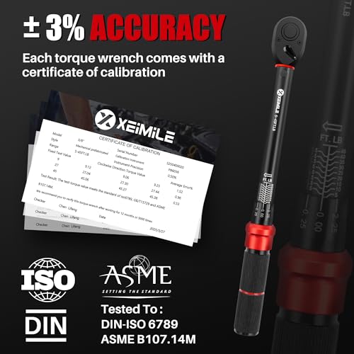 XEIMILE 3-Piece Click Torque Wrench Set