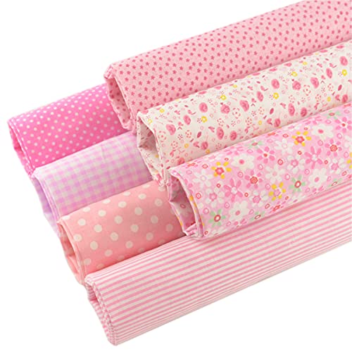 7 Pieces Cotton Fabric Plainl Printed (20