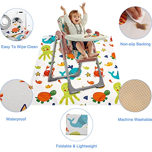 Tappetino Seggiolone Bimbi,130x130cm Antiscivolo