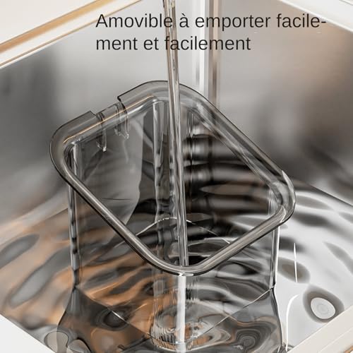 Étagère à ventouses pour rangement de douche avec égouttage mural - 5