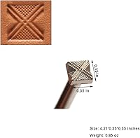 Vista 2 de Sellos de cuero, 2 piezas de herramientas profesionales de estampado de cuero para trabajo artesanal 526+536