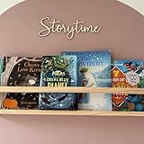 Storytime Sign,Wooden Reading Corner Sign,Nursery Decor for Children's Bedroom - Gift for Baby - Home Decor