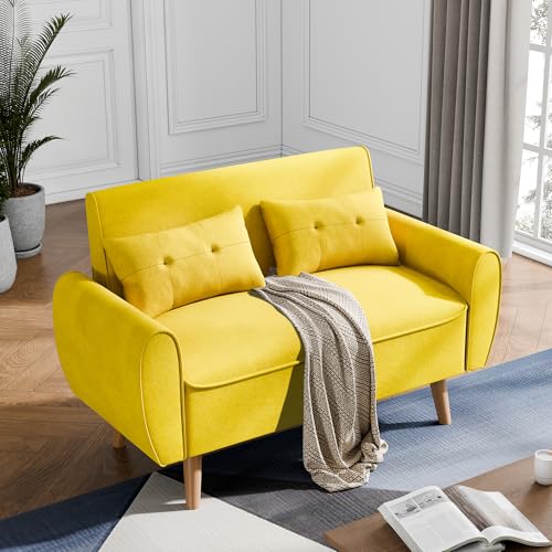 JAMFLY 47'' Small Couch,2 Seat Small Loveseat for Small Spaces,