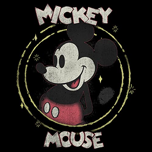 Pull à capuche Mickey Disney en polaire noire pour garçon taille S
