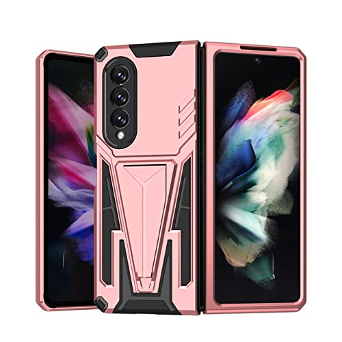 Coque antichoc Samsung Galaxy Z Fold 4 or rose idéale pour le travail et sorties