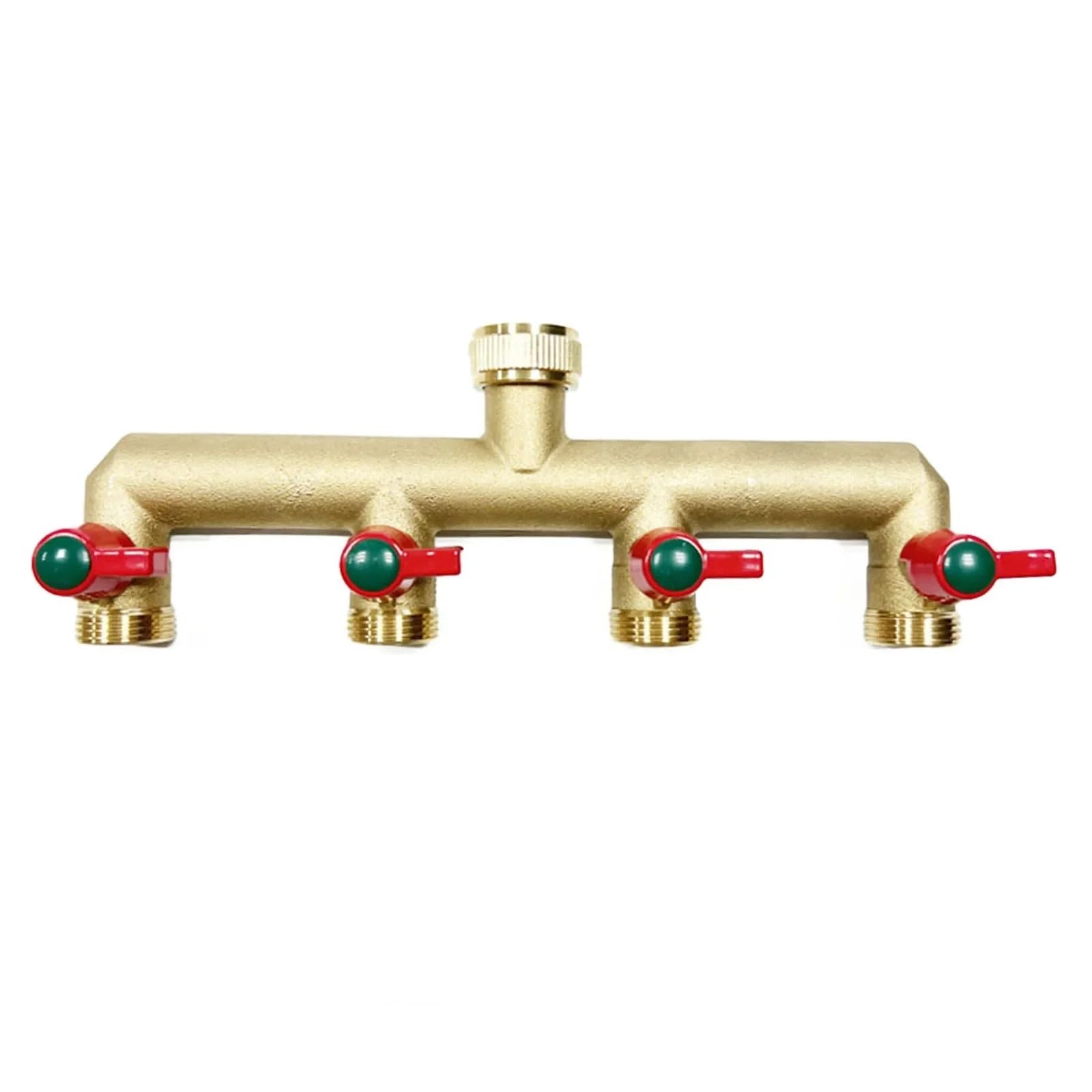 Brass 4 Way Water Tap Distributor