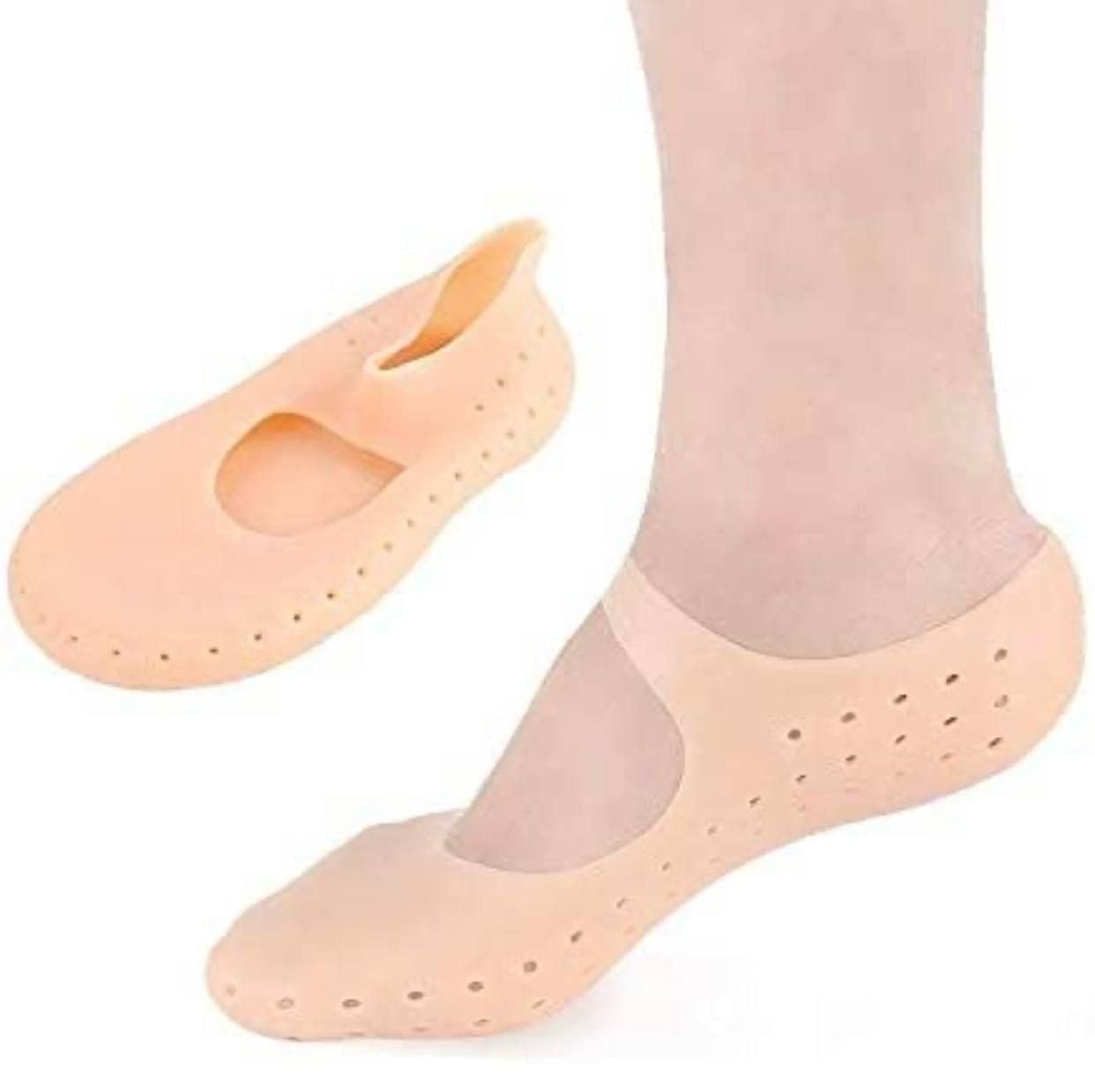 Silicone Socks Full Size Socks,Moisturizing Socks Foot Anti Cracking Care Skin Socks For Dry Feet Cracked Heel Repair Heel Softener Foot Care-Sock For Women For Men(Free Size)-image-33