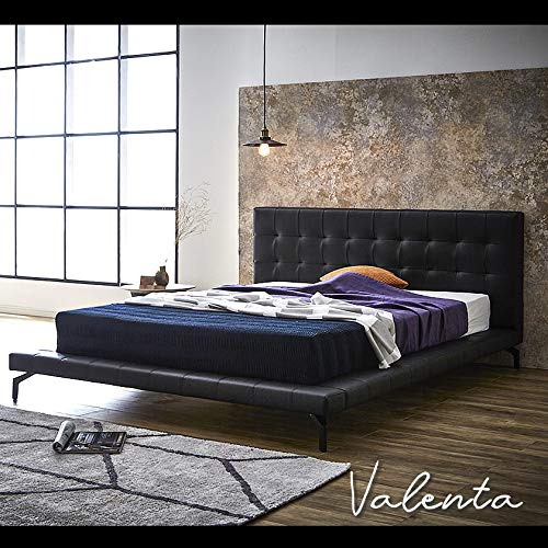 Amazon.co.jp: バレンタ レザーベッド フレームのみ ダブル Leather