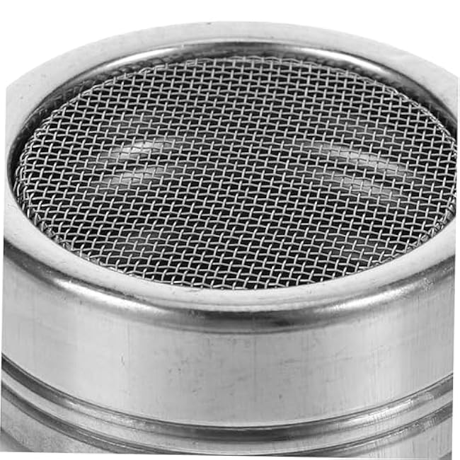 3pcs Stainless Steel Seasoning Shaker Small Powder Shaker for Spices Pepper Sugar Cocoa Moisture- Easy to Clean Kitchen Tool