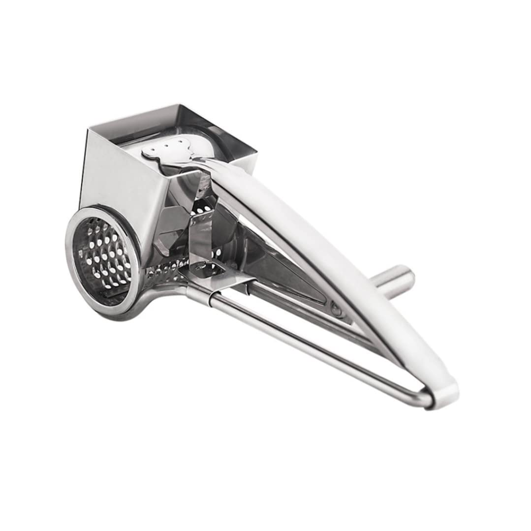 Licsaliwe Rotary Cheese Grater - Stainless Steel Hand Cranked Cheese Grater, for Chocolate &