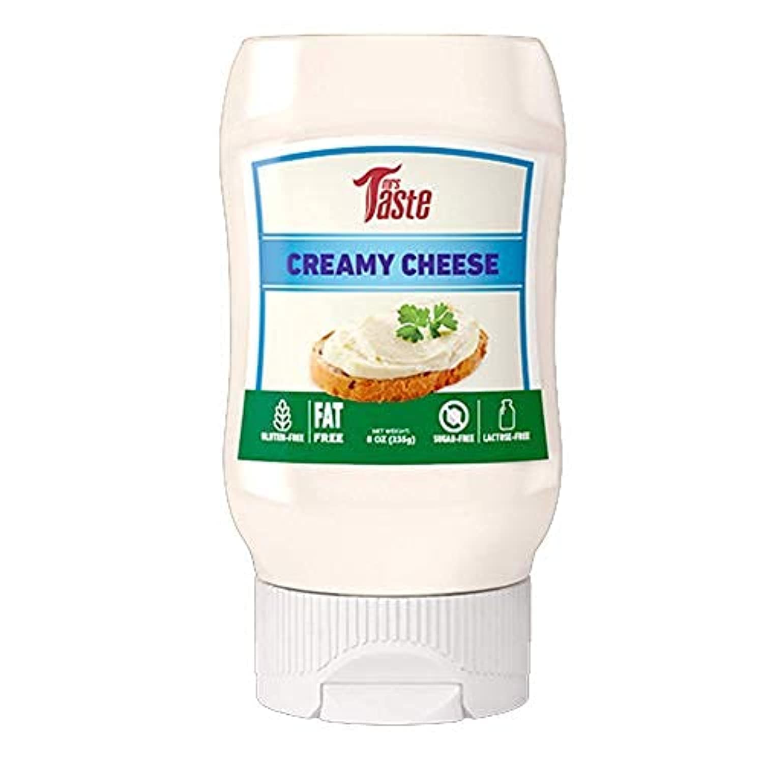Mrs Taste Creamy Sauce, Fat Free Low Calorie Condiment, Zero Sugar, Gluten Free (8 oz) (Creamy Cheese)