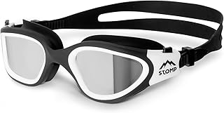 STOMP Swim Goggles, Polarized Swimming Goggles Anti-Fog for Adult Men Women
