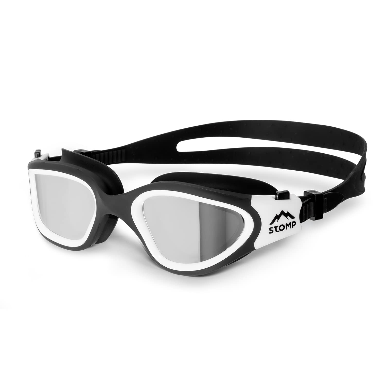STOMP Swim Goggles, Polarized Swimming Goggles Anti-Fog for Adult Men Women（Blue）